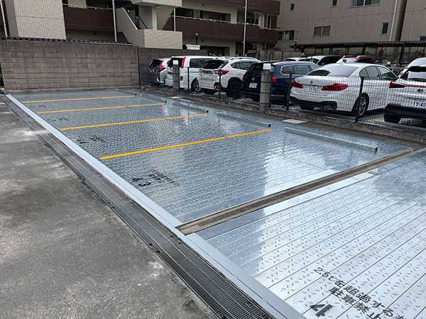 鋼製平面化駐車場：完成